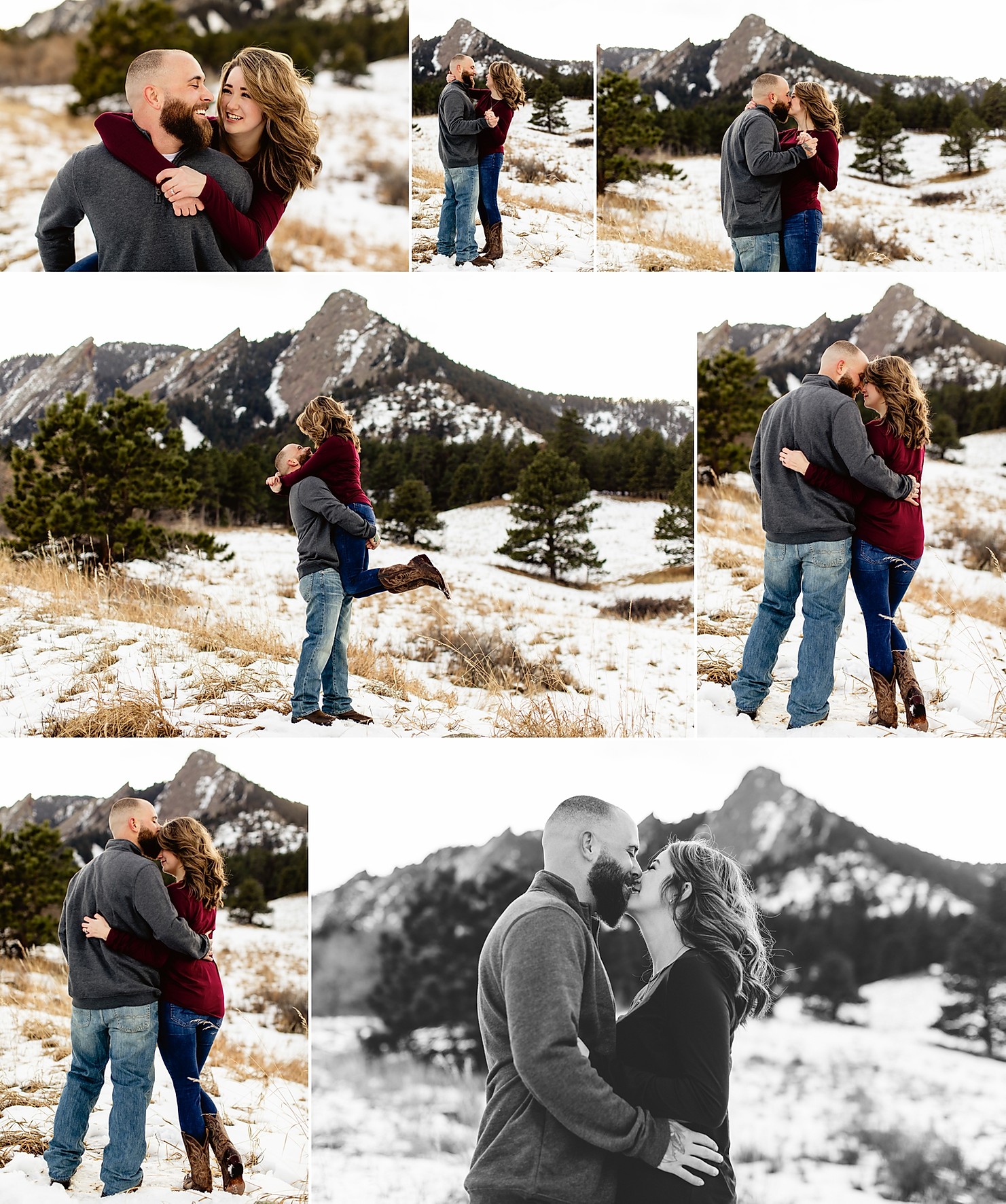 Boulder engagement portraits, Colorado Winter Engagement pictures, Colorado Engagement Photos, Boulder Engagement Photography, Engagement Photos Mountains Winter Colorado, Colorado Mountain Engagement Pictures, Colorado Mountain Engagement Photos, Colorado Flatirons Engagement, Chautauqua Park Engagement Pictures, Boulder Wedding Photographer, Denver Wedding, Denver Wedding Photography, Denver Engagement Photographer, Boulder Engagement Photos, Engagement Photos Boulder, Colorado Engagement