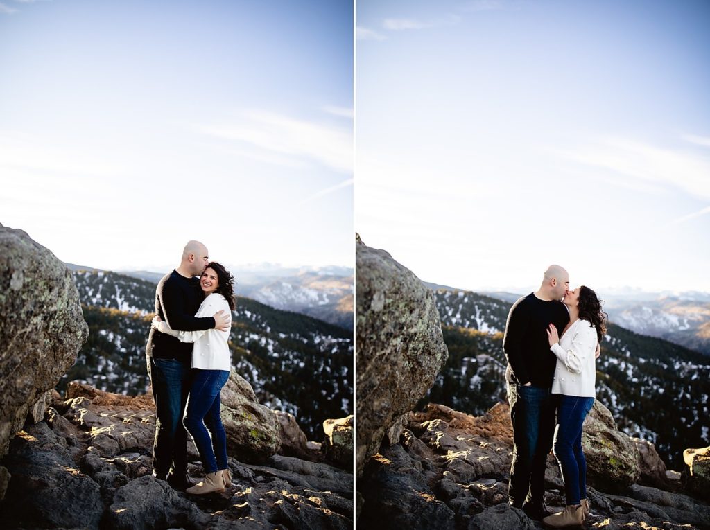 Boulder engagement portraits, Colorado Winter Engagement pictures, Colorado Engagement Photos, Boulder Engagement Photography, Engagement Photos Mountains Winter Colorado, Colorado Mountain Engagement Pictures, Colorado Mountain Engagement Photos, Lost Gulch Lookout Engagement, Lost Gulch Lookout, Boulder Wedding, Boulder Wedding Photographer, Denver Wedding, Denver Wedding Photography, Denver Engagement Photographer, Boulder Engagement Photos, Engagement Photos Boulder, Colorado Engagement