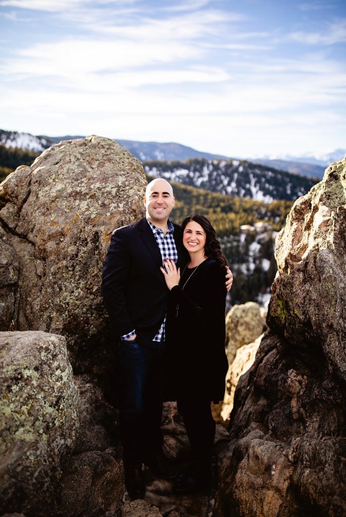 Boulder engagement portraits, Colorado Winter Engagement pictures, Colorado Engagement Photos, Boulder Engagement Photography, Engagement Photos Mountains Winter Colorado, Colorado Mountain Engagement Pictures, Colorado Mountain Engagement Photos, Lost Gulch Lookout Engagement, Lost Gulch Lookout, Boulder Wedding, Boulder Wedding Photographer, Denver Wedding, Denver Wedding Photography, Denver Engagement Photographer, Boulder Engagement Photos, Engagement Photos Boulder, Colorado Engagement