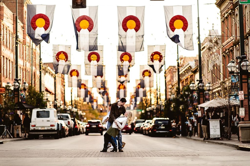 Downtown Denver Engagement Photography