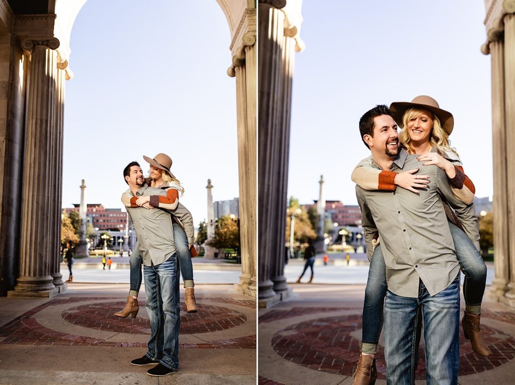 Downtown Denver Engagement Photography