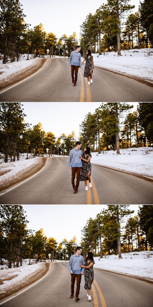 Boulder engagement portraits, Colorado Winter Engagement pictures, Colorado Engagement Photos, Boulder Engagement Photography, Engagement Photos Mountains Winter Colorado, Colorado Mountain Engagement Pictures, Colorado Mountain Engagement Photos, Lost Gulch Lookout Engagement, Lost Gulch Lookout, Boulder Wedding, Boulder Wedding Photographer, Denver Wedding, Denver Wedding Photography, Denver Engagement Photographer, Boulder Engagement Photos, Engagement Photos Boulder, Colorado Engagement