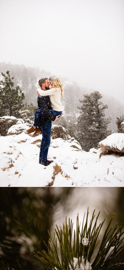 Boulder engagement portraits, Colorado Winter Engagement pictures, Colorado Engagement Photos, Boulder Engagement Photography, Engagement Photos Mountains Winter Colorado, Colorado Mountain Engagement Pictures, Colorado Mountain Engagement Photos, Lost Gulch Lookout Engagement, Lost Gulch Lookout, Boulder Wedding, Boulder Wedding Photographer, Denver Wedding, Denver Wedding Photography, Denver Engagement Photographer, Boulder Engagement Photos, Engagement Photos Boulder, Colorado Engagement