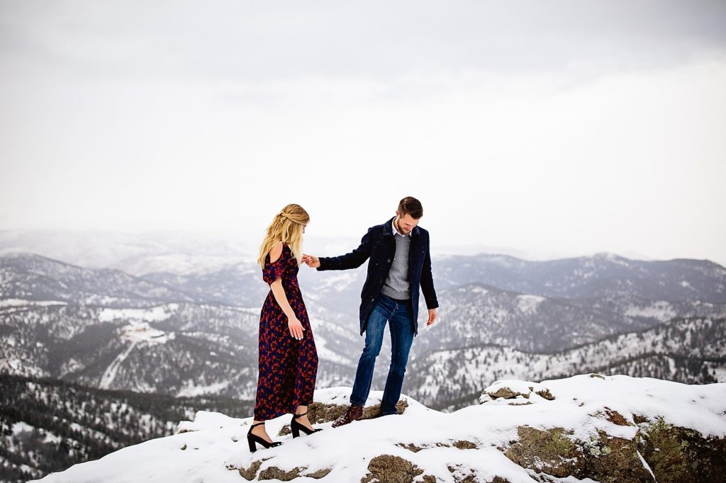 Boulder engagement portraits, Colorado Winter Engagement pictures, Colorado Engagement Photos, Boulder Engagement Photography, Engagement Photos Mountains Winter Colorado, Colorado Mountain Engagement Pictures, Colorado Mountain Engagement Photos, Lost Gulch Lookout Engagement, Lost Gulch Lookout, Boulder Wedding, Boulder Wedding Photographer, Denver Wedding, Denver Wedding Photography, Denver Engagement Photographer, Boulder Engagement Photos, Engagement Photos Boulder, Colorado Engagement