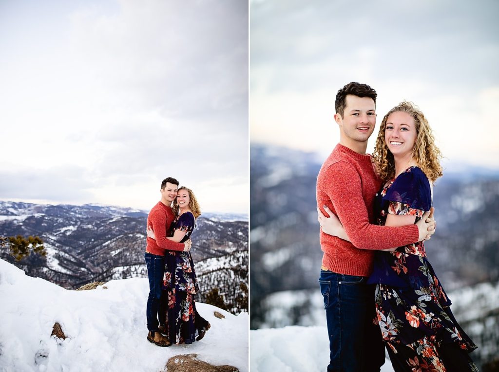 Boulder engagement portraits, Colorado Winter Engagement pictures, Colorado Engagement Photos, Boulder Engagement Photography, Engagement Photos Mountains Winter Colorado, Colorado Mountain Engagement Pictures, Colorado Mountain Engagement Photos, Lost Gulch Lookout Engagement, Lost Gulch Lookout, Boulder Wedding, Boulder Wedding Photographer, Denver Wedding, Denver Wedding Photography, Denver Engagement Photographer, Boulder Engagement Photos, Engagement Photos Boulder, Colorado Engagement