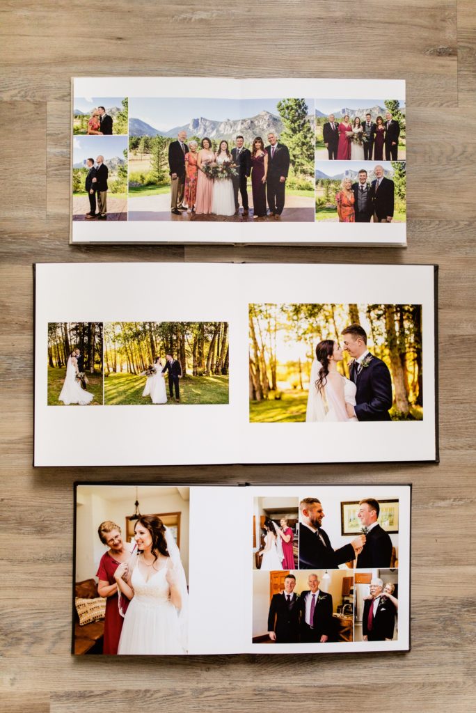 Colorado Wedding Photographer, Colorado Wedding Albums, Colorado Printed Wedding Albums