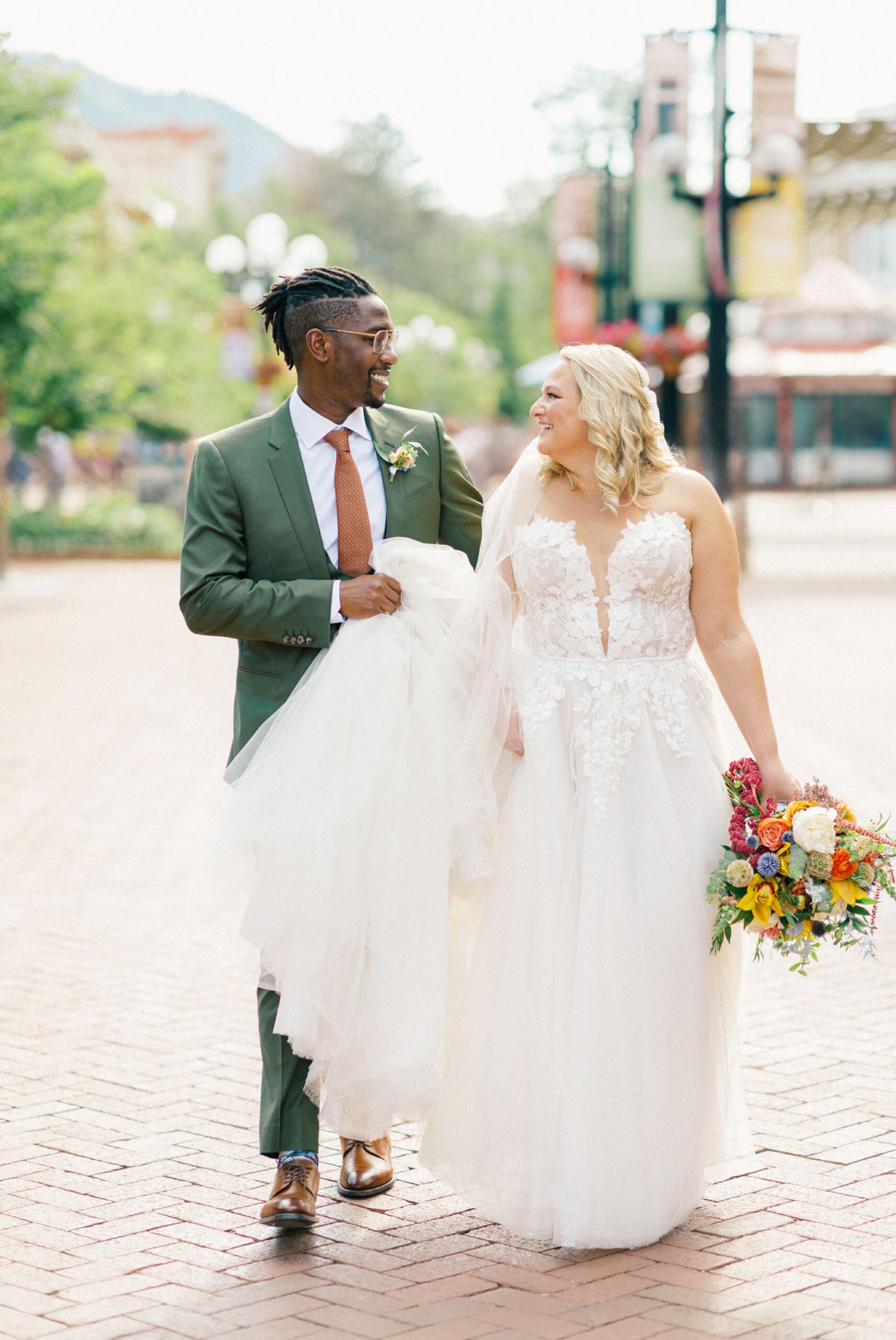 Downtown Boulder wedding captured by Colorado Wedding Photographers Taylor Nicole Photography.